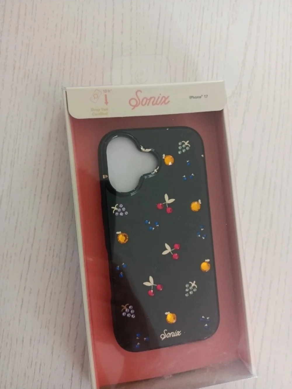 Sonix Black Cherry & Jewel Accent iPhone 17 Case